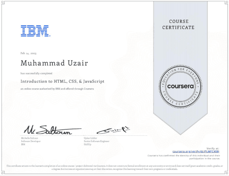 Introduction to HTML, CSS, & JS